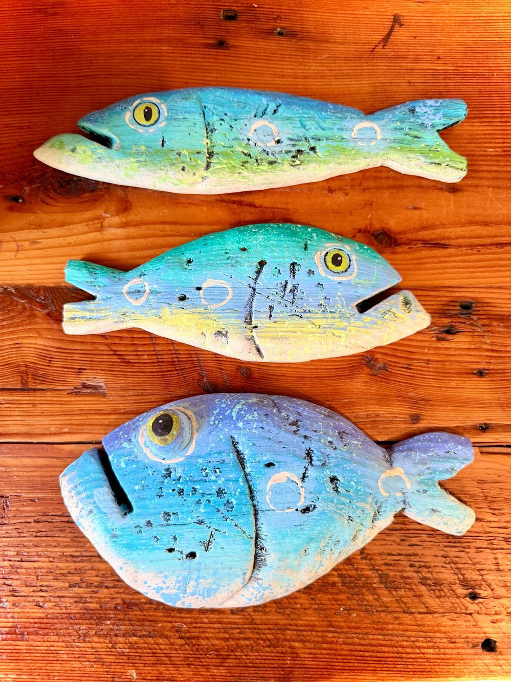 Handcrafted Driftwood Fish Decor Beach Home Funky Fish Wellfleet Marine